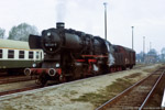 1. November 1987. 50 3145. Zwönitz. . Sachsen / Nur ein einziger Wagen war am Sonntag, dem 1. November 1987 mit dem Nahgüterzug nach Aue zu bringen.