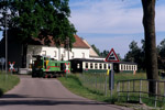 27. Mai 2005. Döllnitzbahn 34. Oschatz. Thalheim. Sachsen / Die Aufnahme entstand in Thalheim und zeigt einen Zug in Richtung Oschatz.