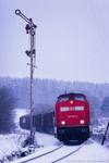 Bild des Monats Dezember 2005. Bad Lobenstein. Unterlemnitz. Thüringen / Die Baureihe 204 ist auf die Strecke Saalfeld - Blankenstein zurückgekehrt. Sie wird dort ab dem Fahrplanwechsel im Dezember die beiden V180 der MEG im schweren Güterzugdienst ablösen Unterlemnitz, 23. November 2005.