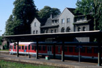 20. Mai 2006. 628 664. Teuchern. . Sachsen-Anhalt / 628 664 wartet im Bahnhof Teuchern die Kreuzung mit der entgegenkommenden Regionalbahn ab.