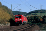 26. Oktober 2006. 189 086. Haunetal. . Hessen / Einer der zahlreichen Güterzüge in südlicher Richtung, hier aufgenommen in der Nähe von Hermannspiegel.