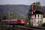 31. Oktober 2006. 110 427. Baunatal. Guntershausen. Hessen / Einfahrt von 110 427 unterwegs vom Kassel nach Bebra in den Bahnhof Guntershausen.