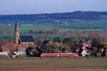 16. November 2006. 628 596. Gehofen. . Thüringen / 628 569 passiert das westliche Einfahrsignal des Bahnhofs Gehofen.