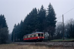 8. April 2007. 479 201. Oberweißbach/Thüringer Wald. . Thüringen / Am Morgen des 8. April 2007 pendelten die Triebwagen 479 201 und 203 auf der Flachstrecke der Oberweißbacher Bergbahn.
