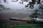 12. Oktober 2007. 44 1486. Schwallungen. . Thüringen / Dampf trifft Kies. 44 1486 mit einem 1100t Schrottzug unterwegs von Meinigen in Richtung Bad Salzungen.